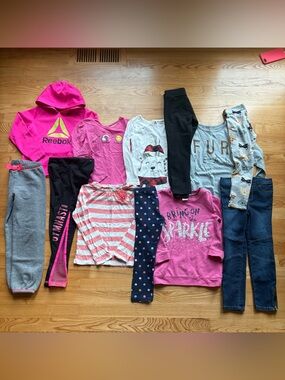 Girls Size 5T XS 4/5 Fall Winter Clothing Lot Bundle Tops Pants Long Sleeved